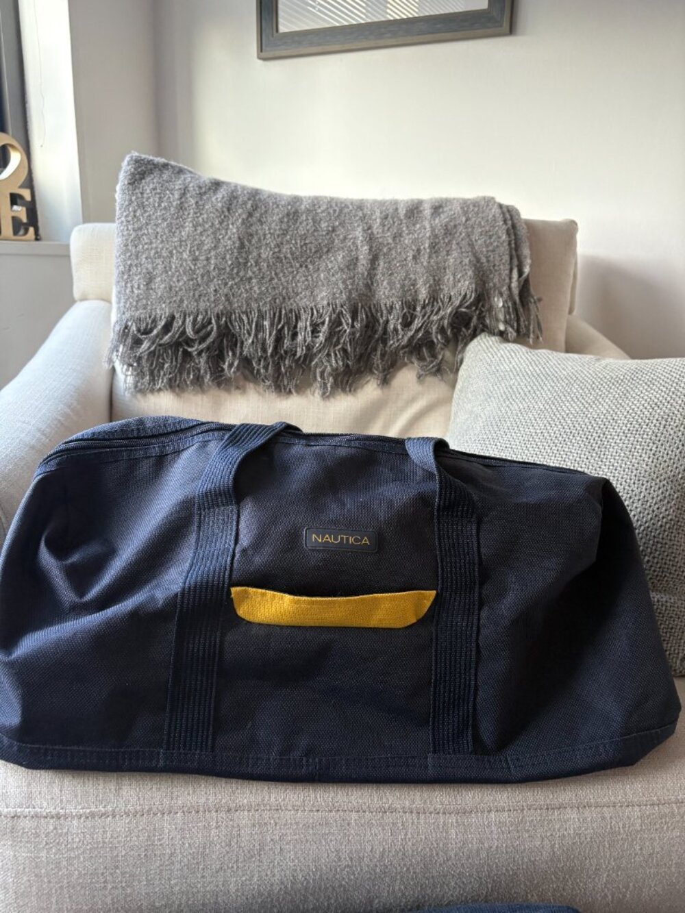 Nautica Navy Blue Duffle Bag